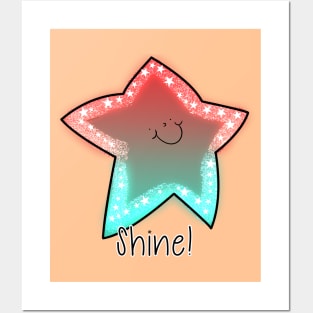 Shine! (Coral) Posters and Art